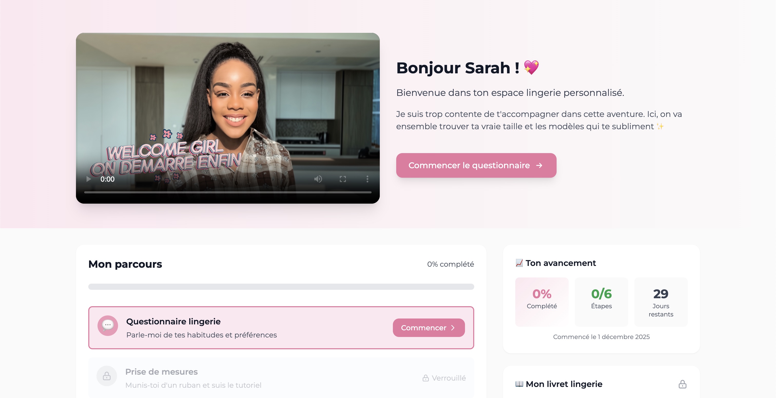 Aperçu de la plateforme de bra fitting